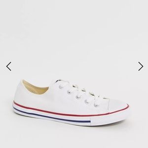 NWOT Converse Chuck Taylor Low Rise Dainty Ox White Sneakers